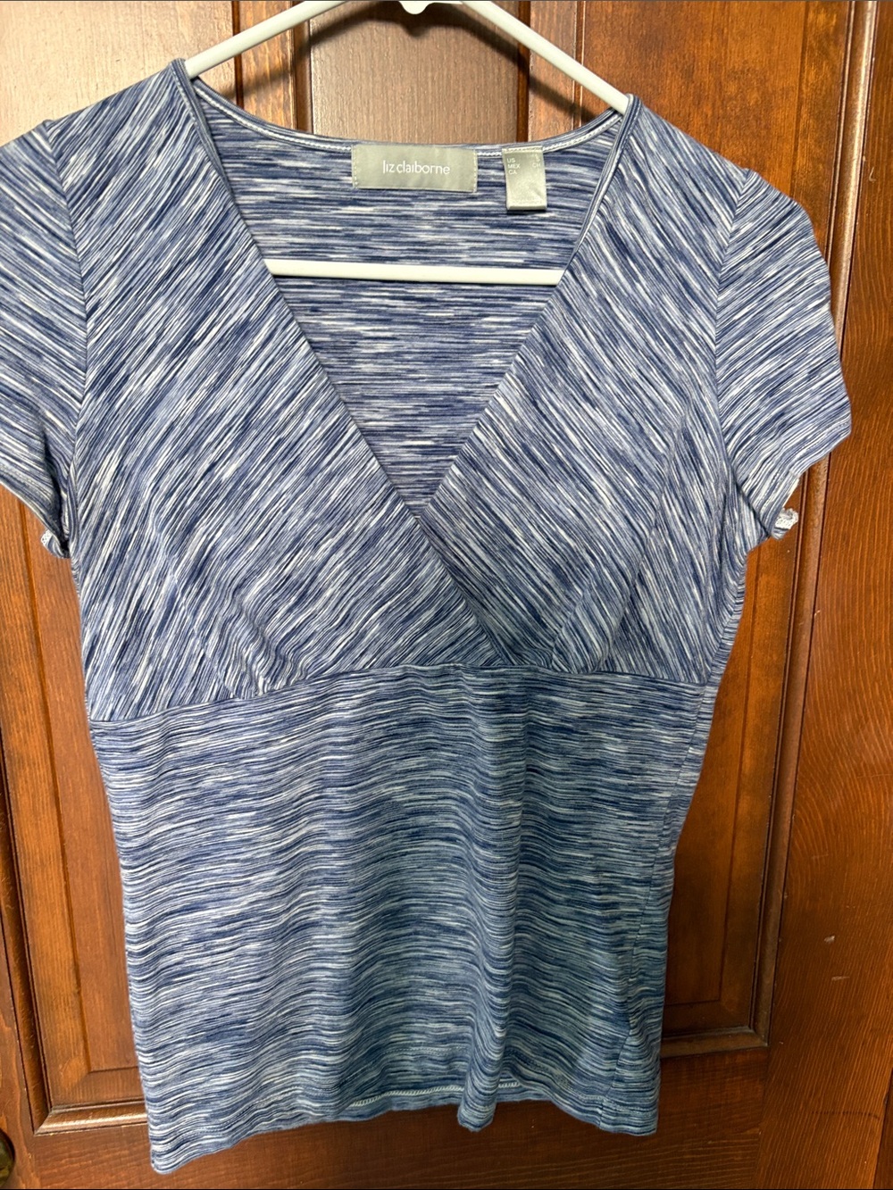Liz Claiborne Short Sleeve cotton stretch Shirt